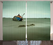 Vintage Curtains Abandoned