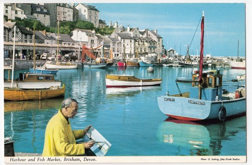 Devon brixham harbour fish - devon;, &