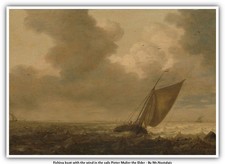 Fishing boat with the wind in