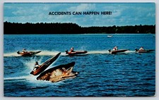 Postcard Funny Fishing Giant