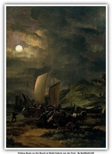 Fishing Boats on the Beach at