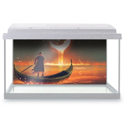 Fish tank background 90x45cm - background,