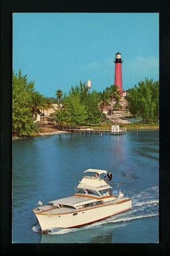 Lighthouse postcard jupiter - postcard,